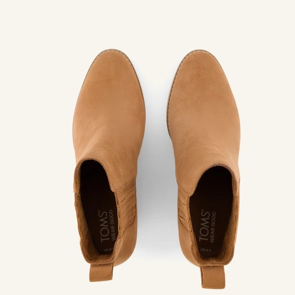Toms Brown Sugar Suede Ankle Booties Size 8 - Picture 3 of 6